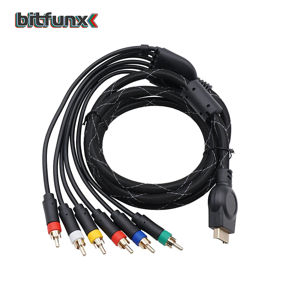 Bitfunx PS2/PS3 Component Cable 1.8m (6ft) for Sony PlayStation 2 & 3