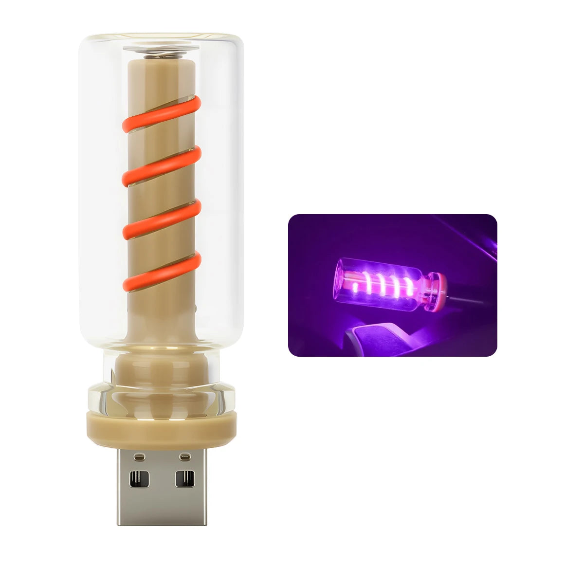 USB Touch Dimmable LED Filament Atmosphere Light for Car & Bedroom