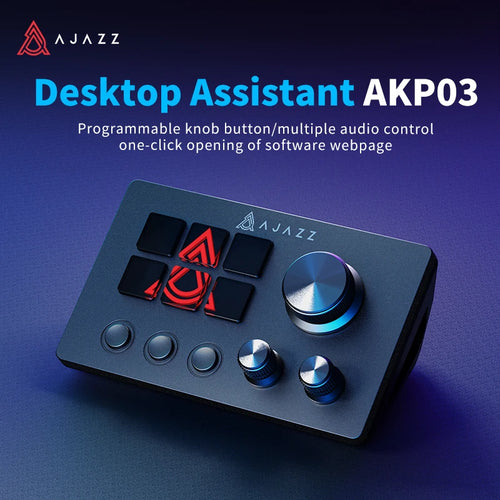 Ajazz AKP03E Programmable Macro Keyboard – 12-Key Customizable Mini Keyboard