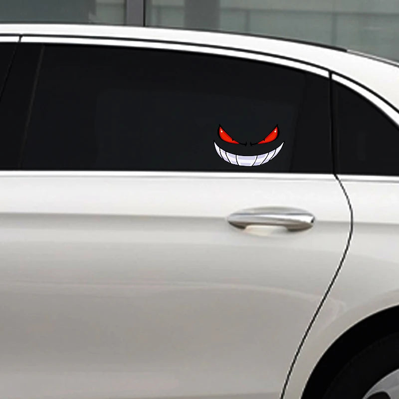 Funny Devil Reflective Vinyl Sticker Decal