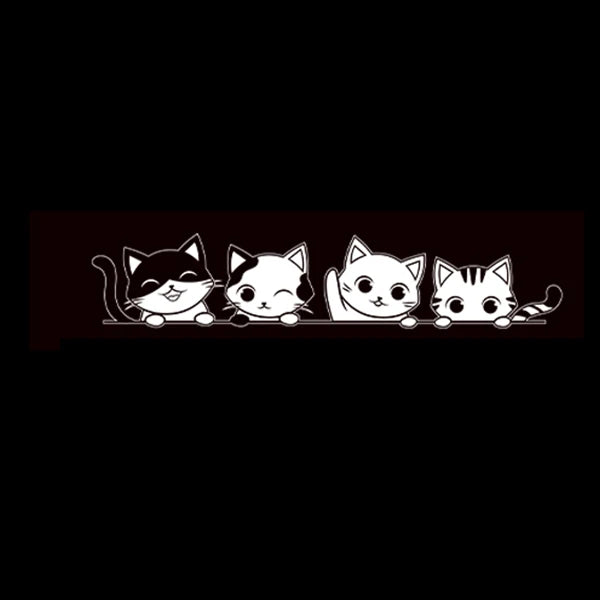 Peeking Cat Vinyl Sticker Decal