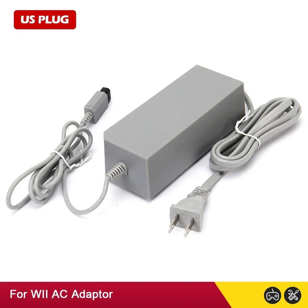 Nintendo Wii AC Power Adapter Replacement Charger (US & EU Plug)