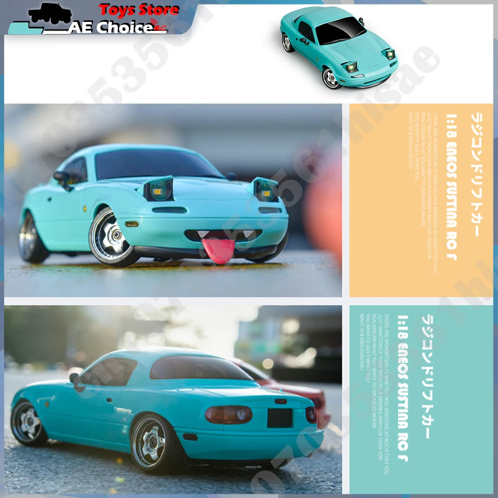 LDRC LD1804 1/18 RC Drift Car with ESP Gyroscope & LED Lights