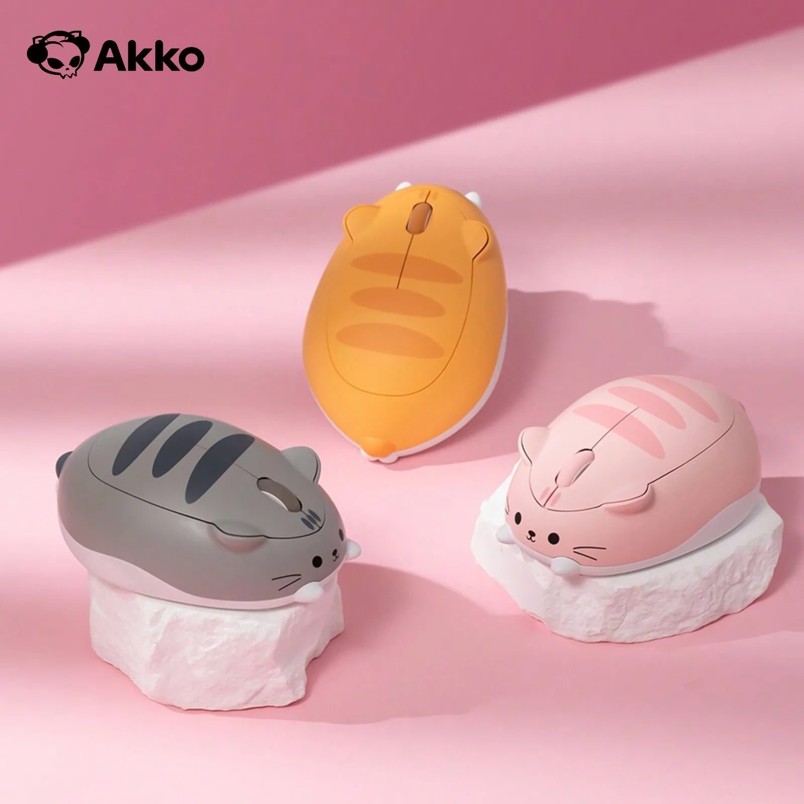 Akko Cat Theme Wireless Mouse | Tri-Mode Bluetooth & 2.4GHz | 1200 DPI
