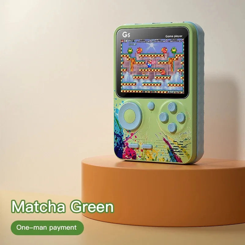 G5 Retro Handheld Game Console 500-in-1 | 8-Bit 3.0" Color LCD