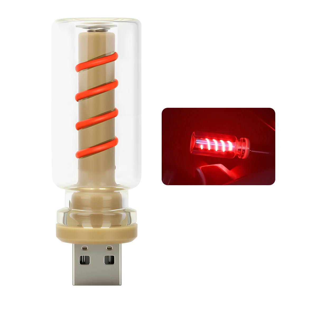 USB Touch Dimmable LED Filament Atmosphere Light for Car & Bedroom
