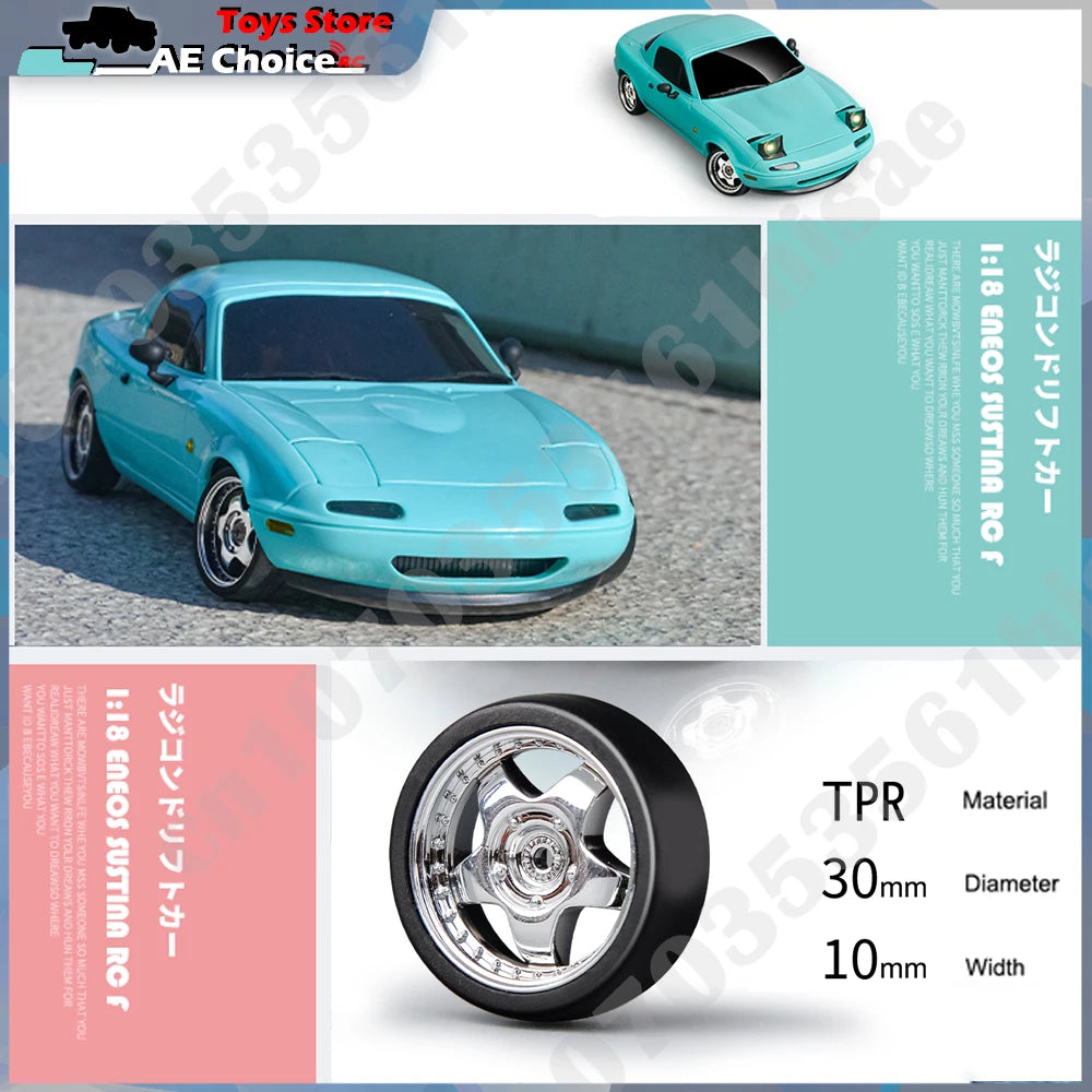 LDRC LD1804 1/18 RC Drift Car with ESP Gyroscope & LED Lights