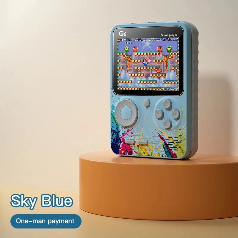 G5 Retro Handheld Game Console 500-in-1 | 8-Bit 3.0" Color LCD
