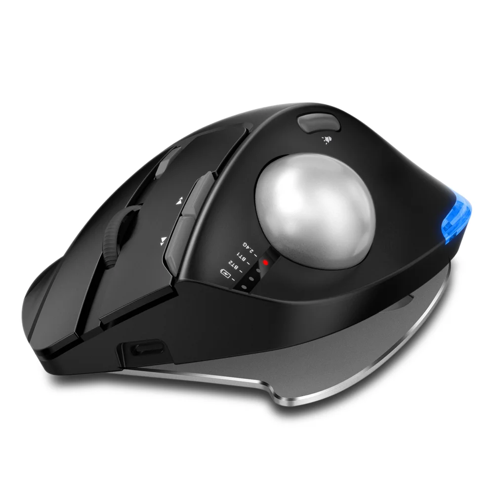 Lefon Wireless Ergonomic Mouse | Trackball & Gaming | Tri-Mode Bluetooth & 2.4GHz