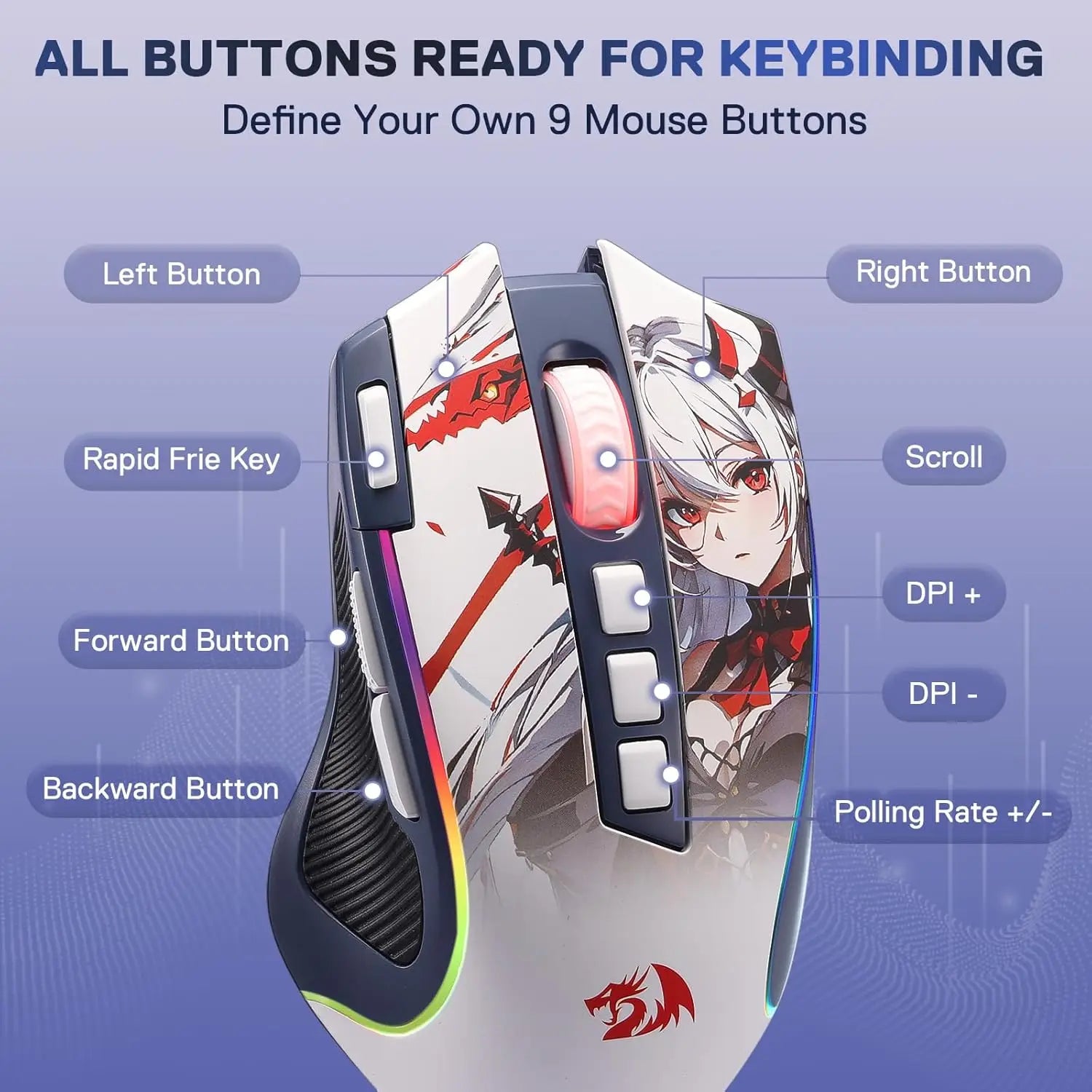 Redragon M612AK PRO Wireless Gaming Mouse