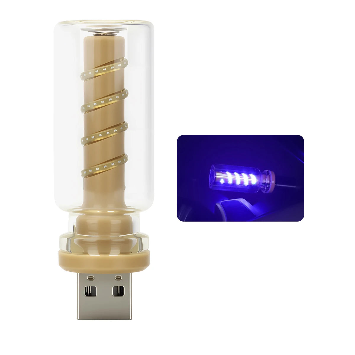 USB Touch Dimmable LED Filament Atmosphere Light for Car & Bedroom