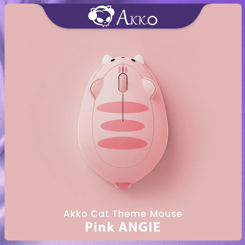 Akko Cat Theme Wireless Mouse | Tri-Mode Bluetooth & 2.4GHz | 1200 DPI
