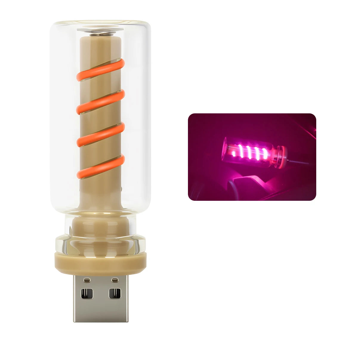 USB Touch Dimmable LED Filament Atmosphere Light for Car & Bedroom