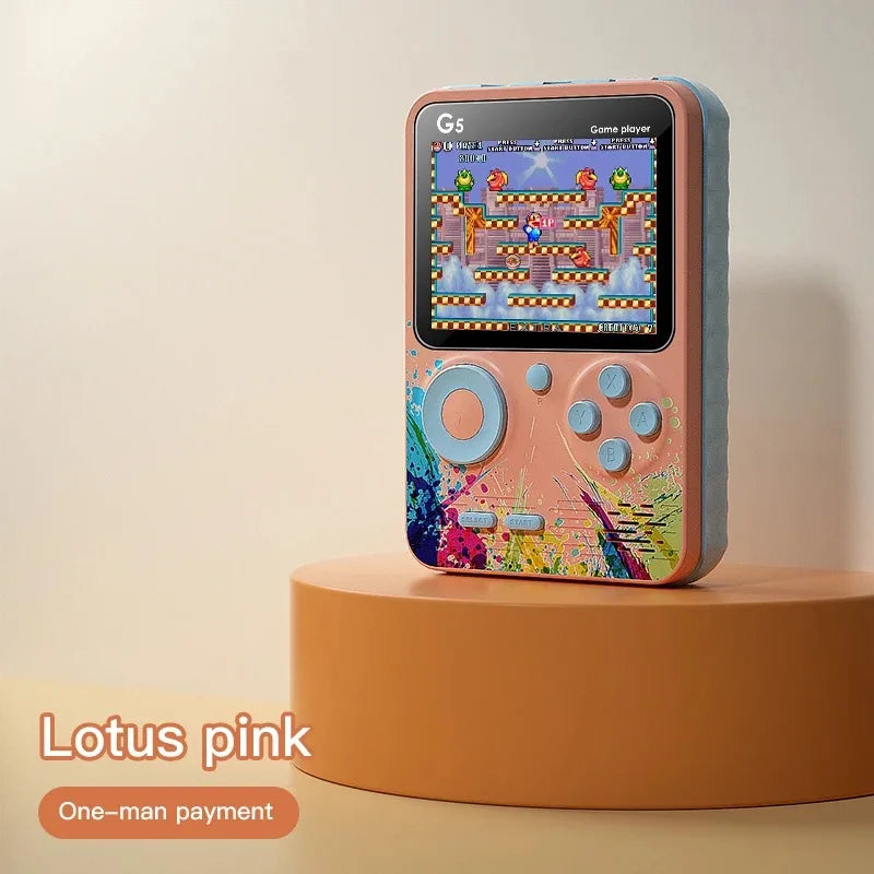 G5 Retro Handheld Game Console 500-in-1 | 8-Bit 3.0" Color LCD