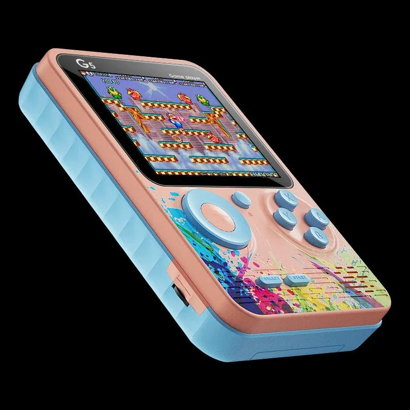 G5 Retro Handheld Game Console 500-in-1 | 8-Bit 3.0" Color LCD