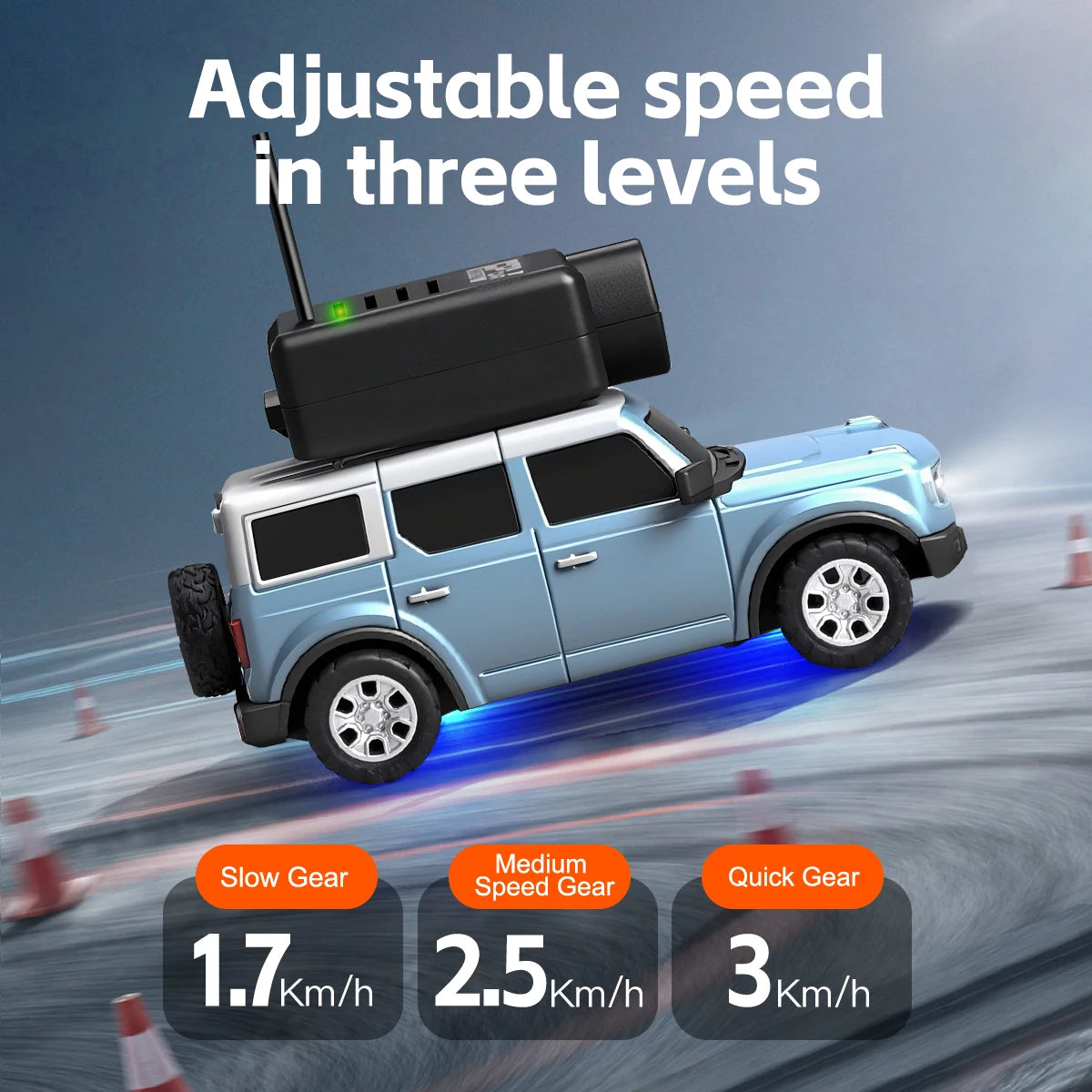 WLtoys 1/64 Mini RC Car with 720P FPV Camera WiFi App Control 2.4G Remote Control Racing Vehicle Toy for Children (6405 / 6406)