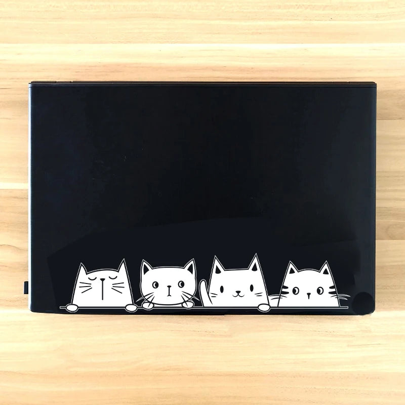 Peeking Cat Vinyl Sticker Decal