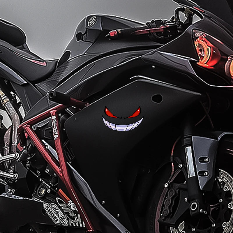 Funny Devil Reflective Vinyl Sticker Decal