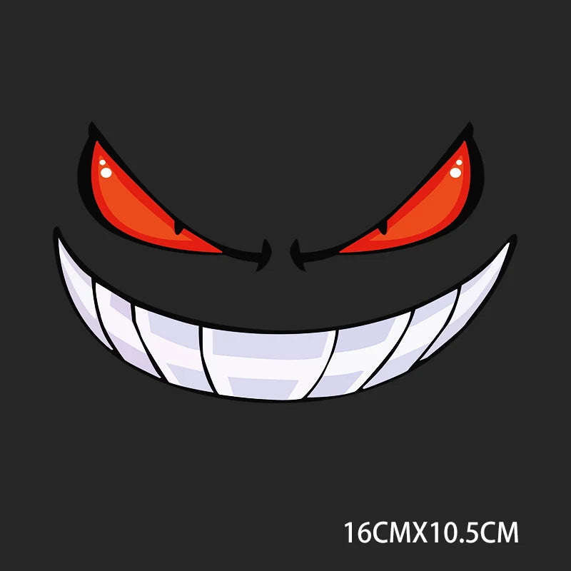 Funny Devil Reflective Vinyl Sticker Decal