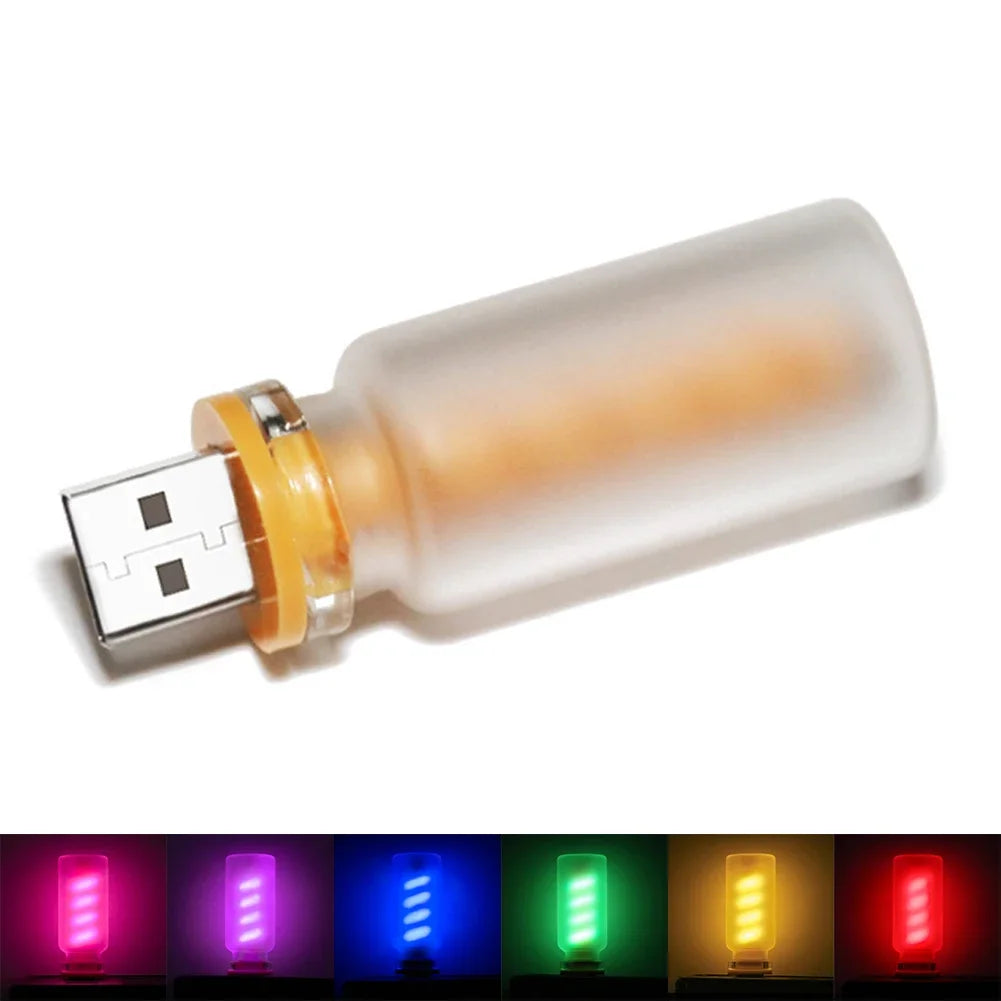 Frosted Glass USB Touch Control Car LED Light Atmosphere Light Bulb Incandescent Lamp LED