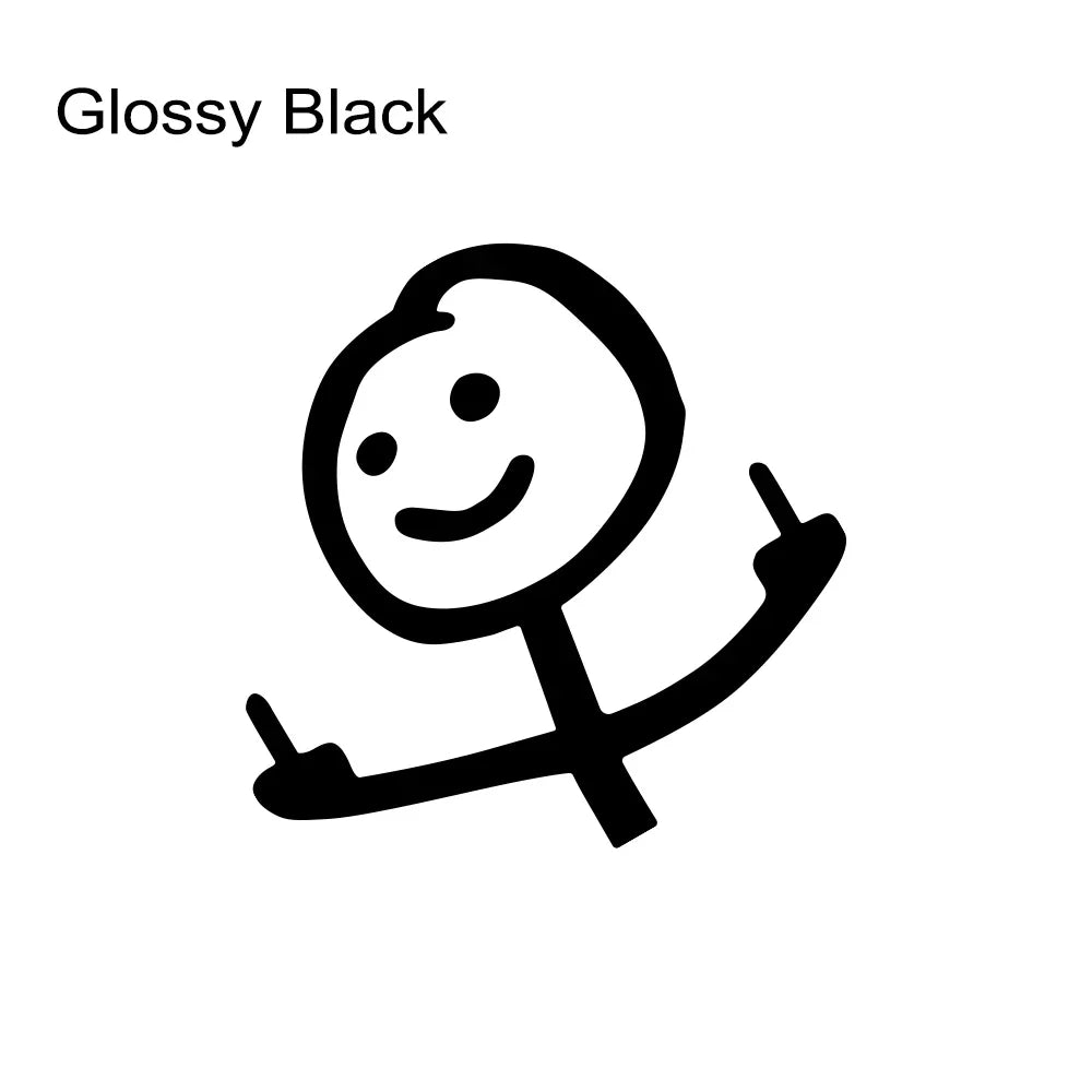 Funny Middle Finger Car Sticker Decal | Waterproof PVC | Multiple Finishes