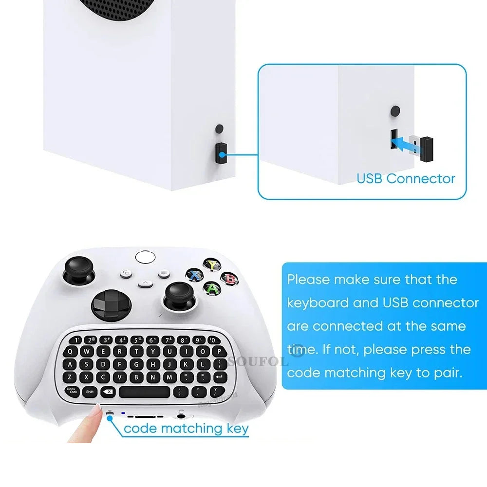 2.4G Wireless Keyboard for Xbox Controllers