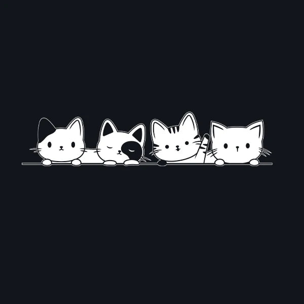 Peeking Cat Vinyl Sticker Decal