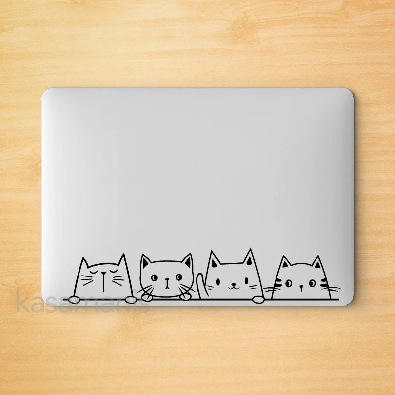 Peeking Cat Vinyl Sticker Decal
