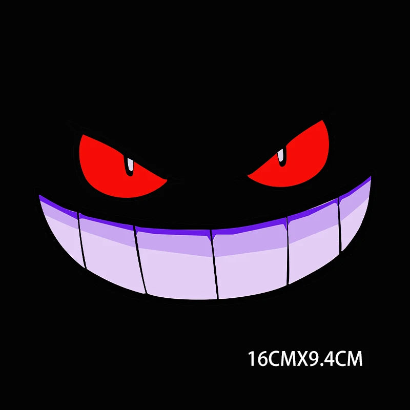 Funny Devil Reflective Vinyl Sticker Decal