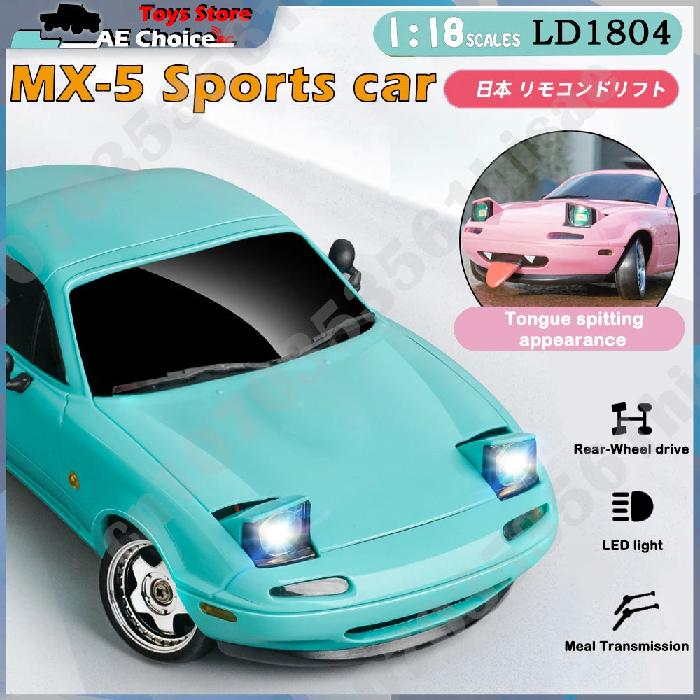 LDRC LD1804 1/18 RC Drift Car with ESP Gyroscope & LED Lights
