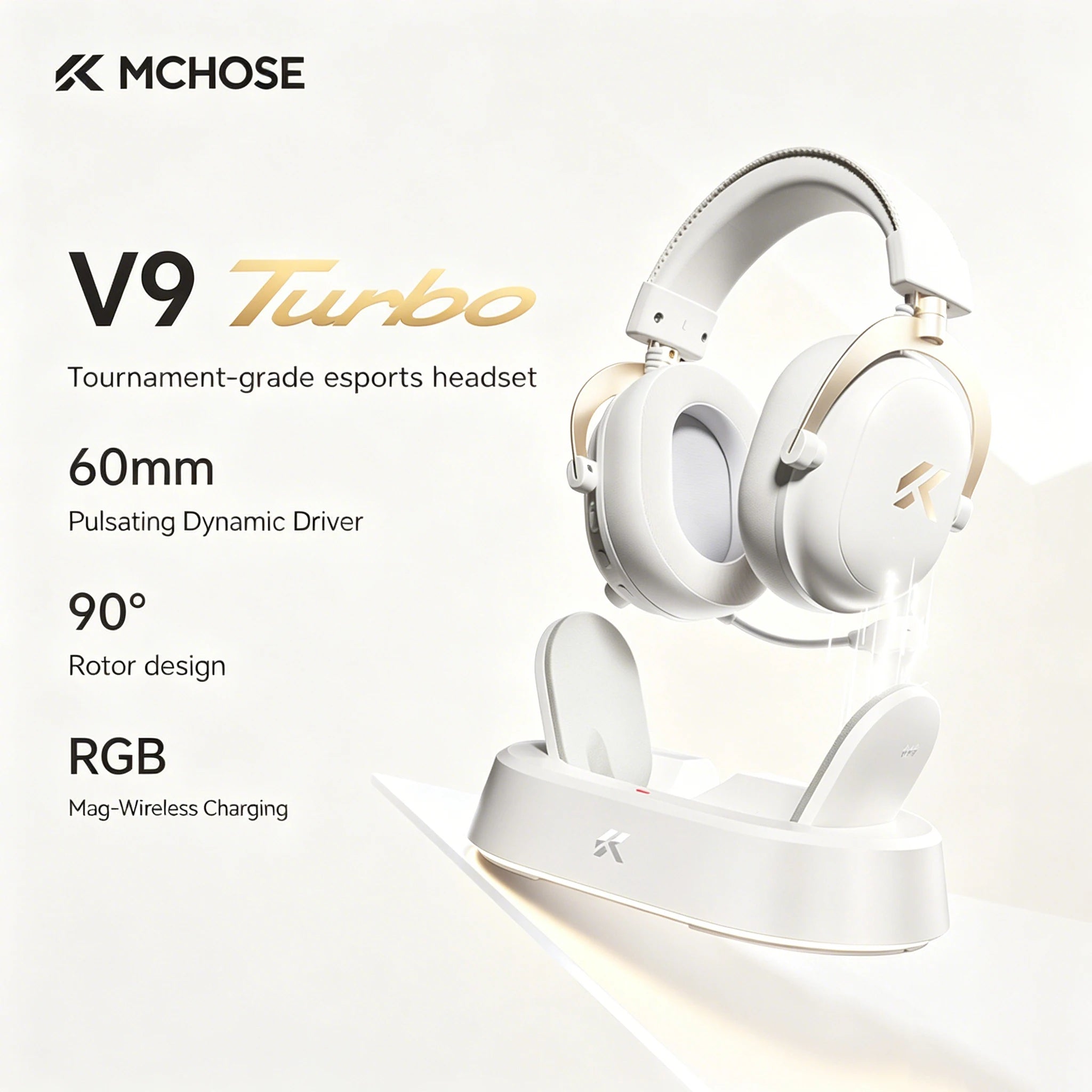 MCHOSE V9 Turbo Wireless Gaming Headset