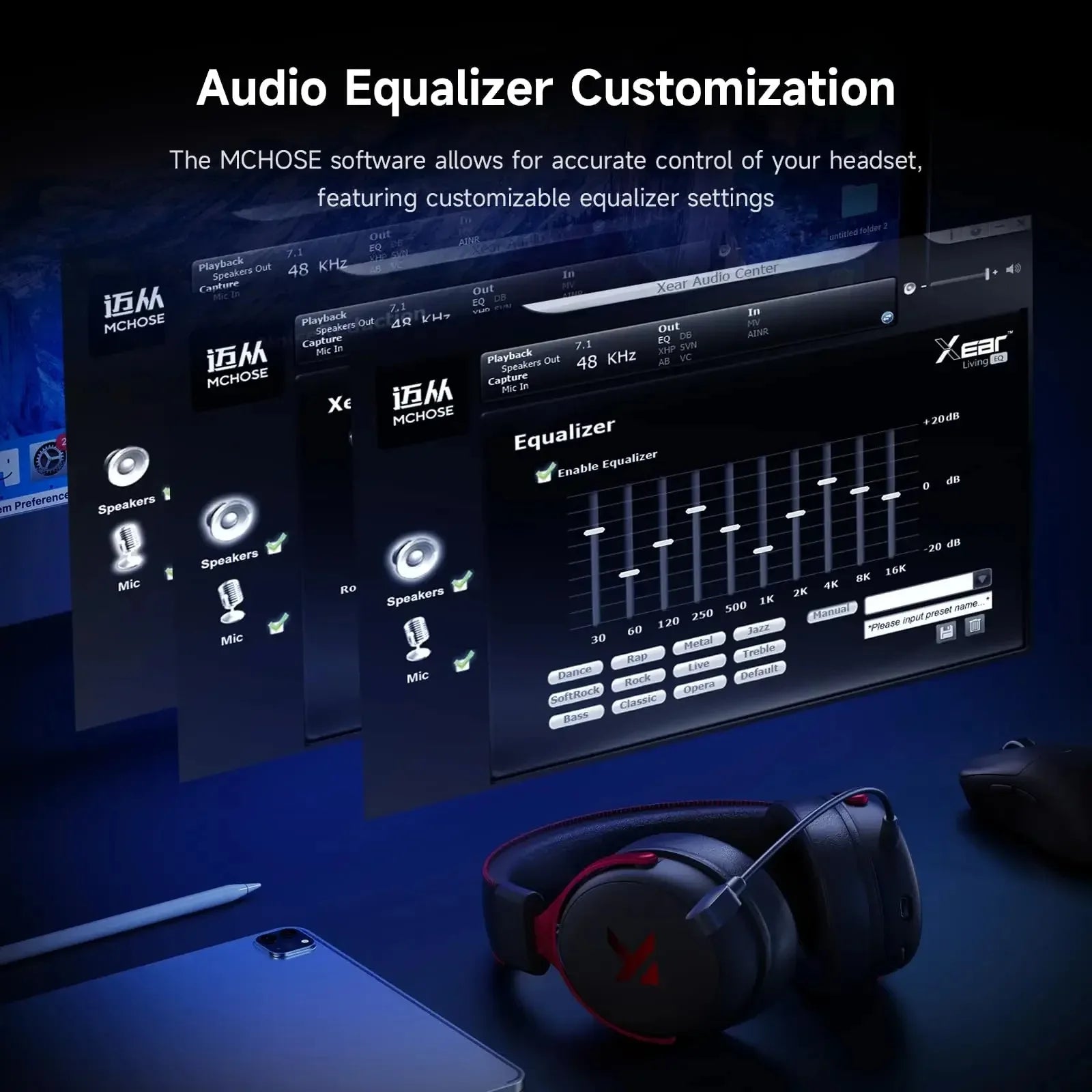 MCHOSE V9 Pro Wireless Gaming Headset