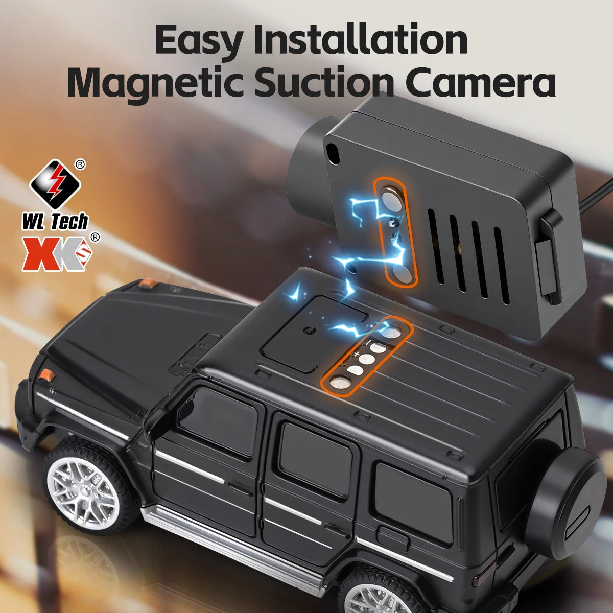 WLtoys 1/64 Mini RC Car with 720P FPV Camera WiFi App Control 2.4G Remote Control Racing Vehicle Toy for Children (6405 / 6406)