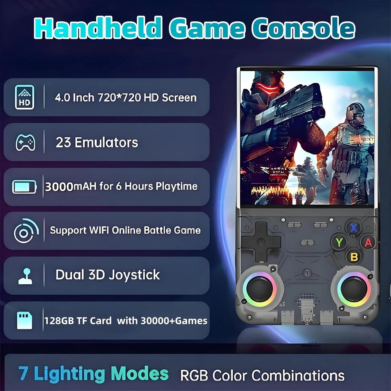 R36 Ultra Retro Handheld Game Console | 4" IPS Screen | WiFi | 64GB & 128GB