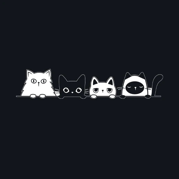 Peeking Cat Vinyl Sticker Decal