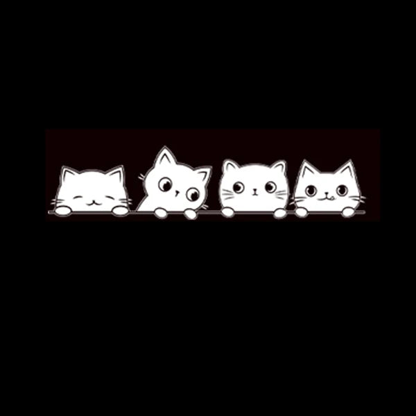 Peeking Cat Vinyl Sticker Decal