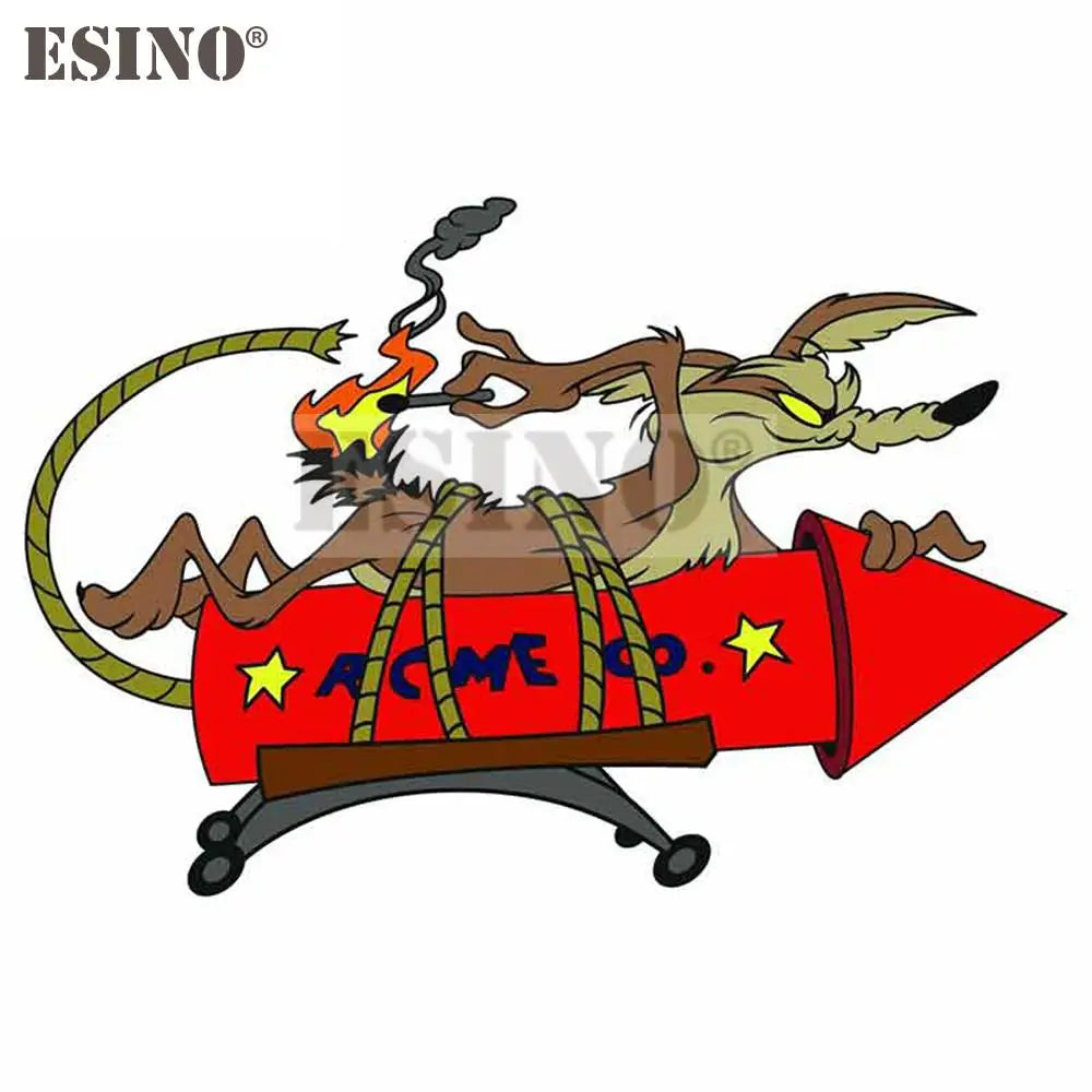 Wile E. Coyote ACME Rocket Vinyl Car Sticker Decal