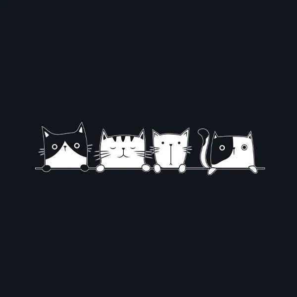 Peeking Cat Vinyl Sticker Decal