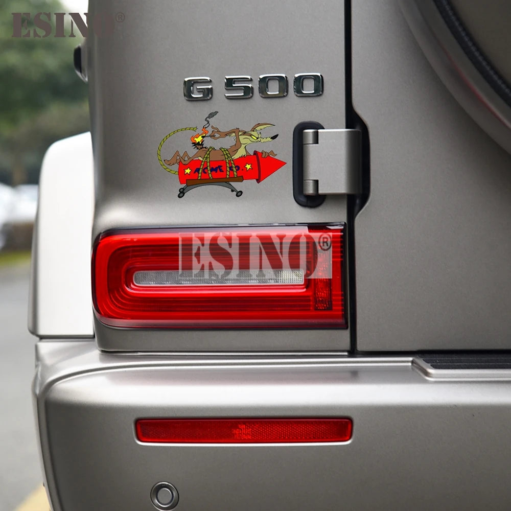 Wile E. Coyote ACME Rocket Vinyl Car Sticker Decal
