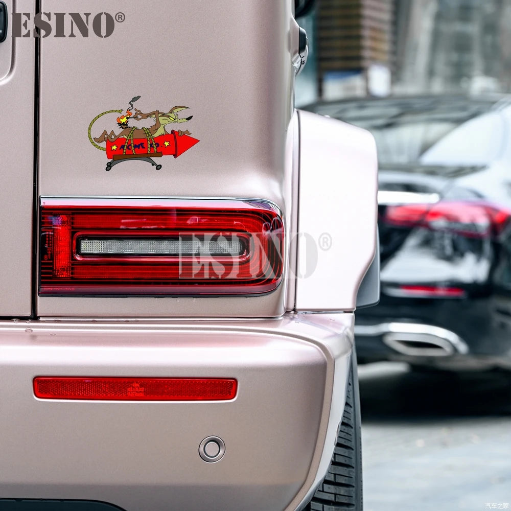 Wile E. Coyote ACME Rocket Vinyl Car Sticker Decal