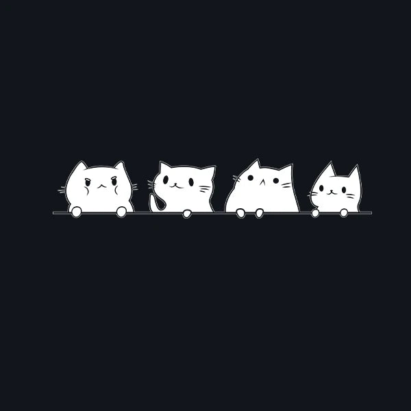 Peeking Cat Vinyl Sticker Decal