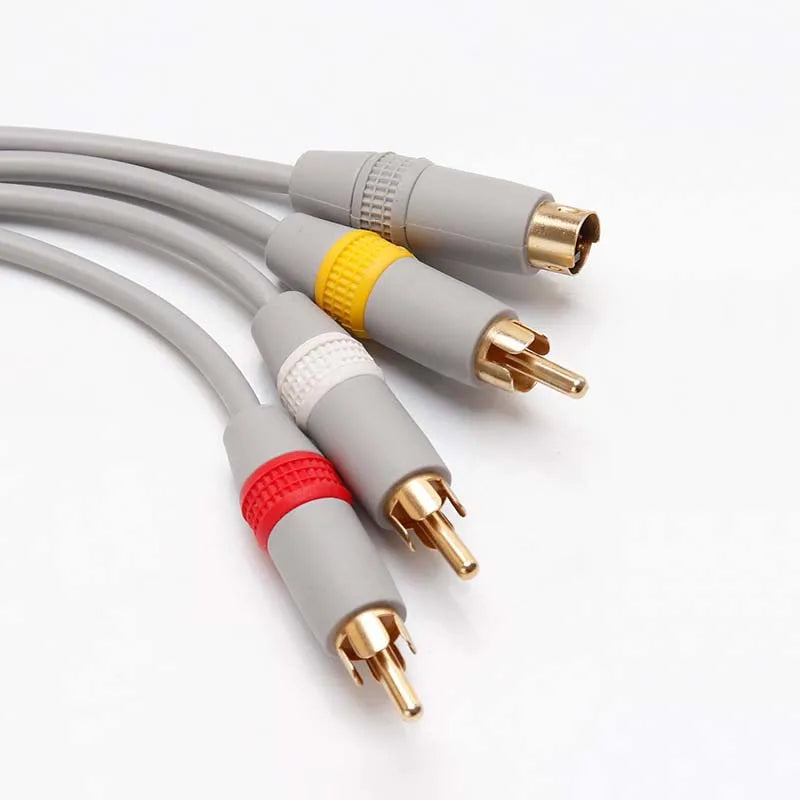 Nintendo Wii / Wii U RCA Composite AV Cable | Audio Video Cord for HDTV